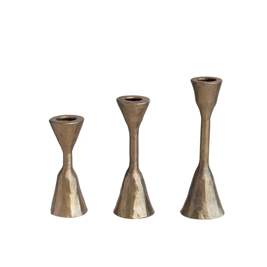 Hand Forged Iron Trumpet Taper Holder, 3 sizes