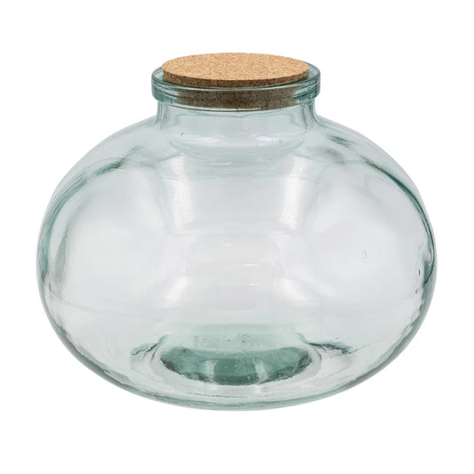 Glass Jar w/ Cork Lid, 8 quart