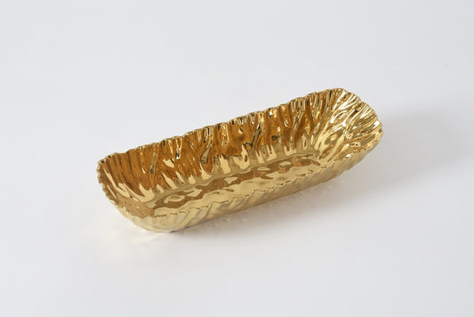 Pampa Bay Gold Deep Rectangular Server