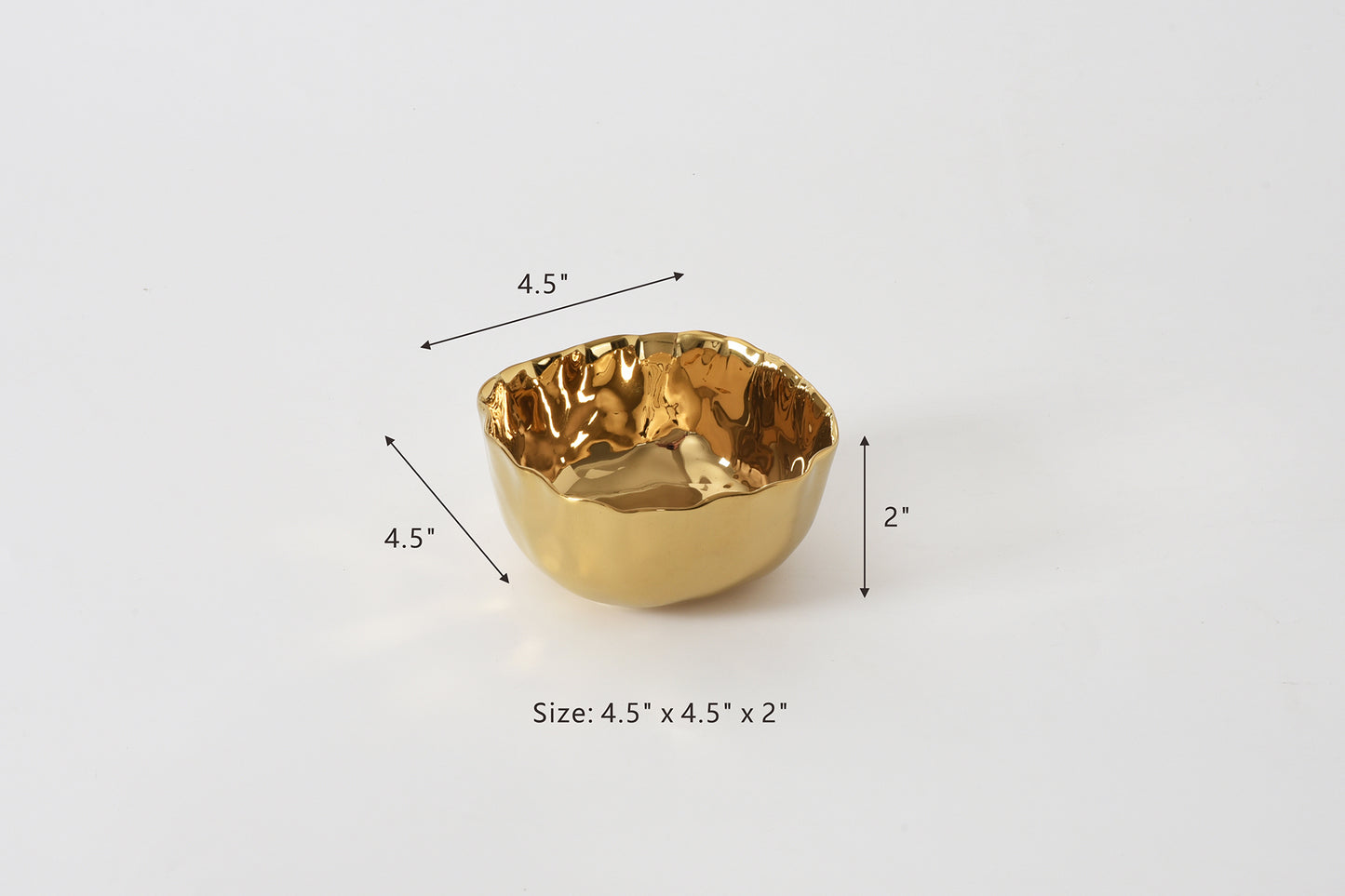 Pampa Bay Gold Snack Bowl