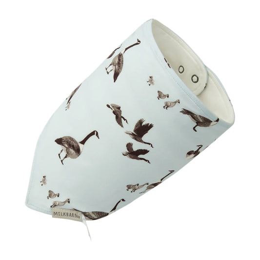 Milkbarn Luxe Stretch Kerchief Bib Goose