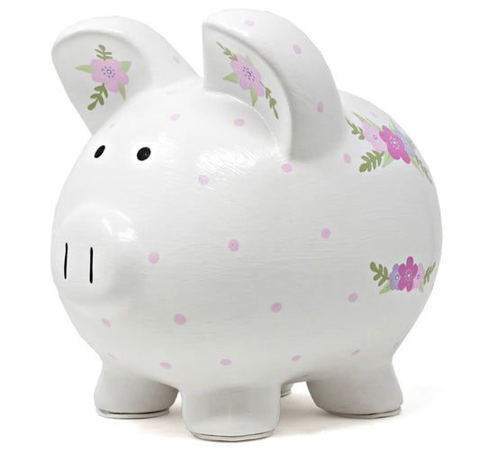 Pink Bohemian Piggy Bank