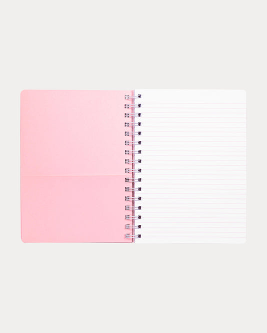 Concealed Spiral Mini Notebook, Lilly Garden