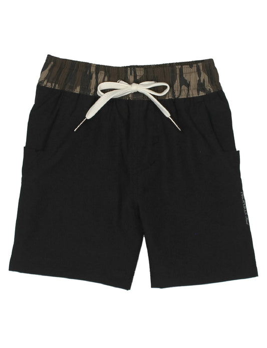 Pt Youth Trail Shorts Mossy Oak Black