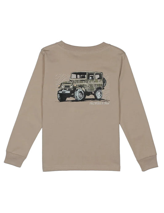PT Youth Mossy Oak Topo Cruiser LS Sand