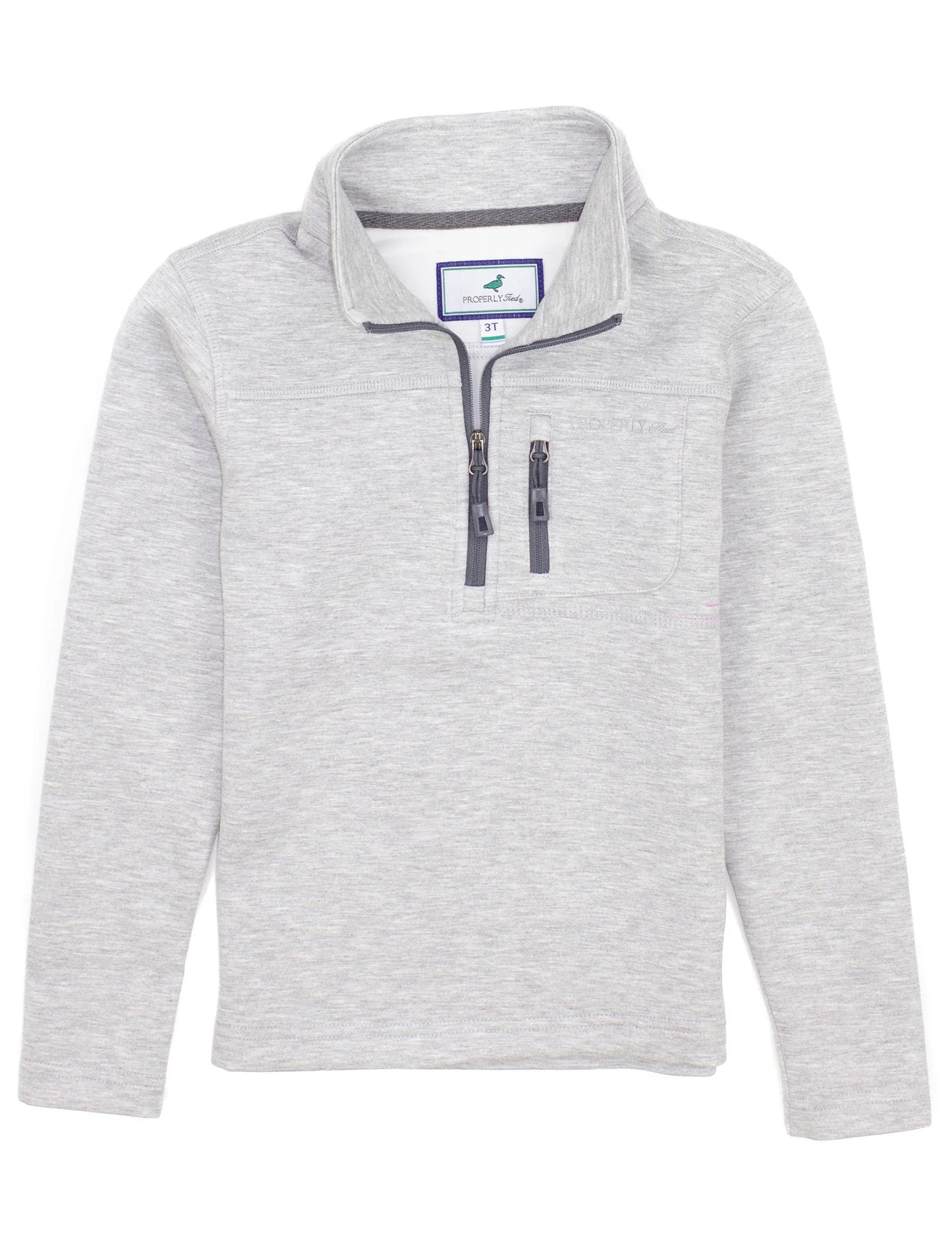 PT Youth Arctic Pullover Light Heather Grey