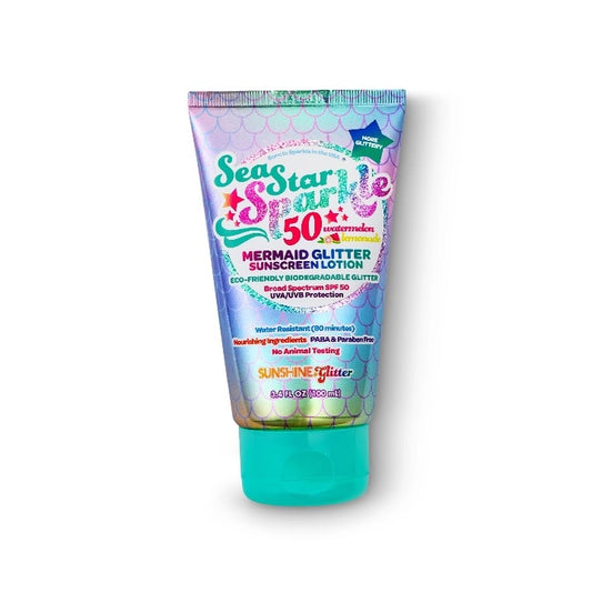 Sea Star Sparkle MERMAID Spf 50 Glitter Sunscreen