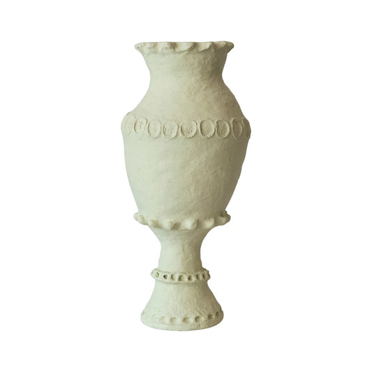 Paper Mache Vase, Mint