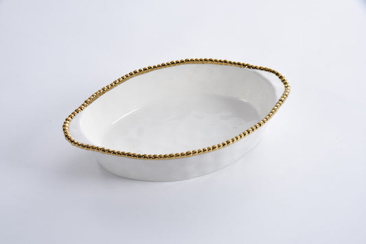 Pampa Bay Oval Baking Dish Beaded