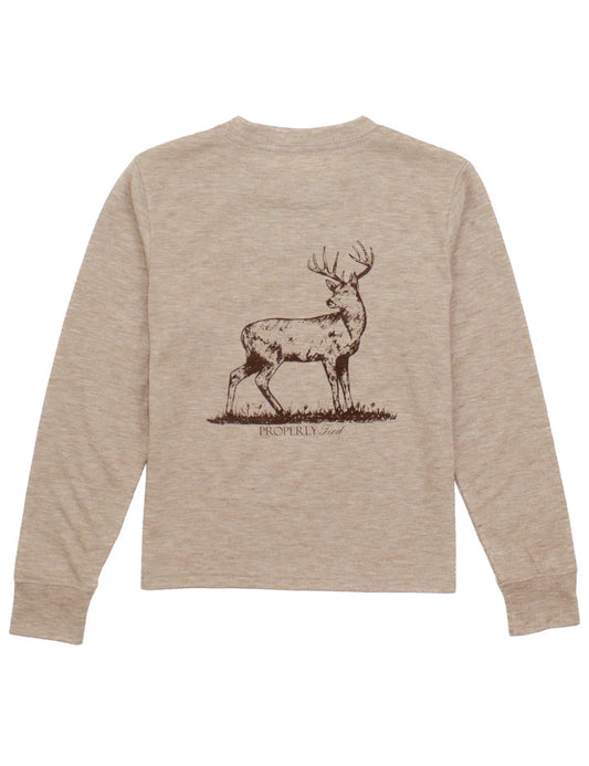 PT Youth Portland Pocket LS Whitetail Sand