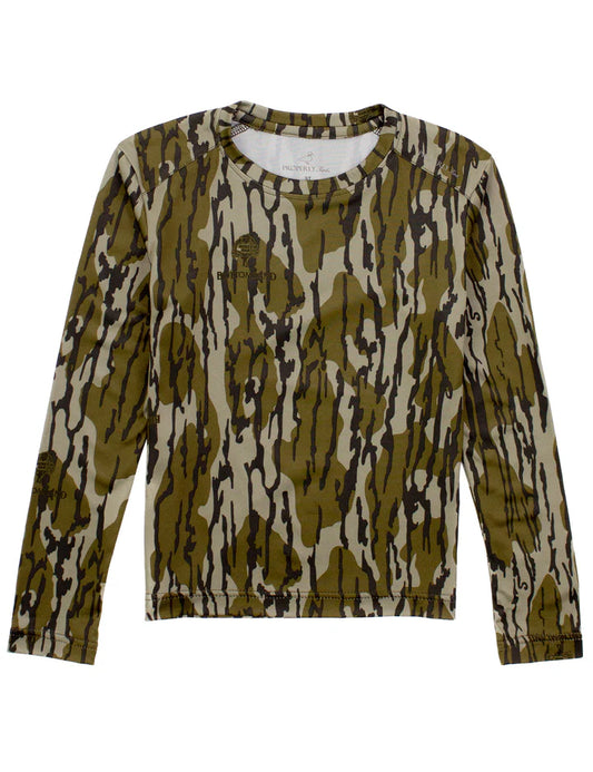 PT Youth Ravine Tee LS Mossy Oak Original Bottomland