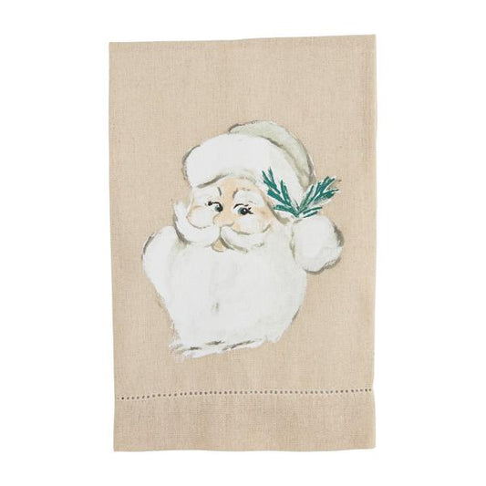 Santa Christmas Painted Towel