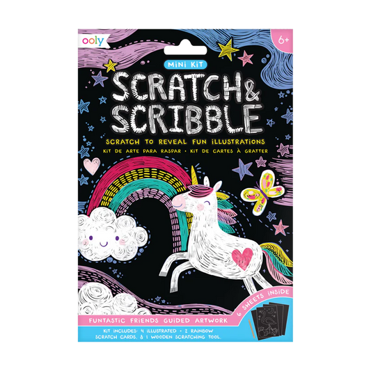 Funtastic Friends - Mini Scratch & Scribble Art Kit