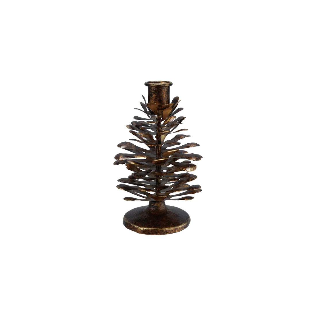 Metal Pinecone Shaped Taper Holder, 3 sizes