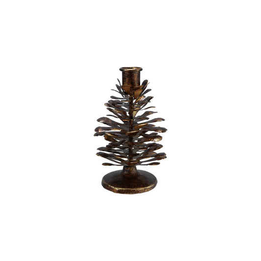 Metal Pinecone Shaped Taper Holder, 3 sizes