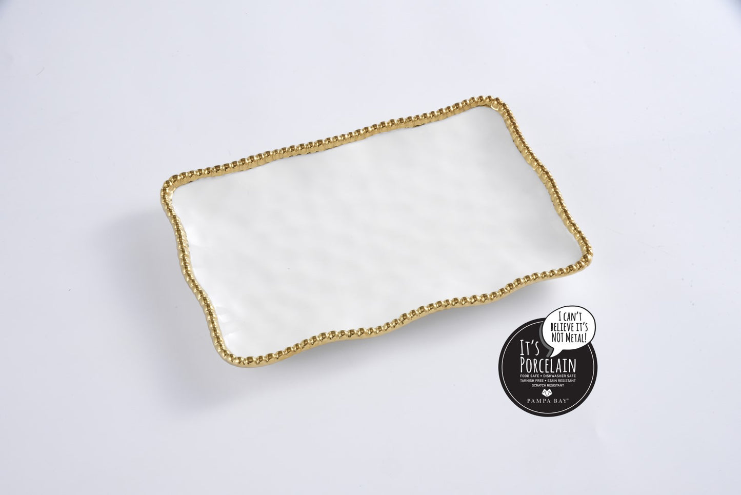 Pampa Bay Small Platter Beaded