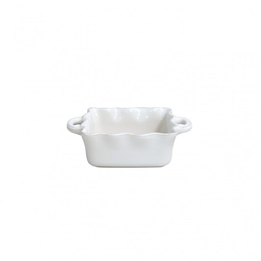 Cook & Host Square Ruffled Baker, White