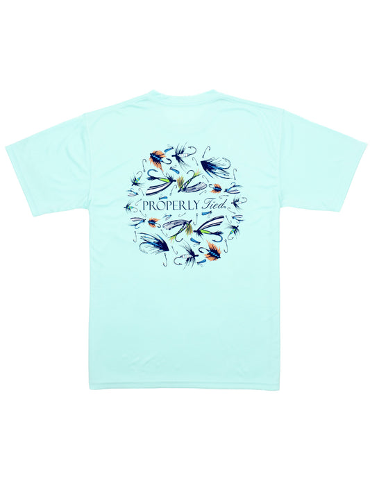 PT Performance SS Tee Stay Fly Seafoam