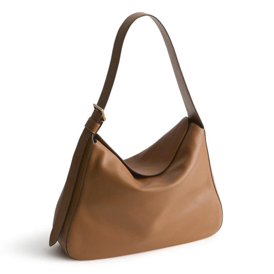 Vera Bradley Tifton Shoulder Bag: Leather Roasted Pecan