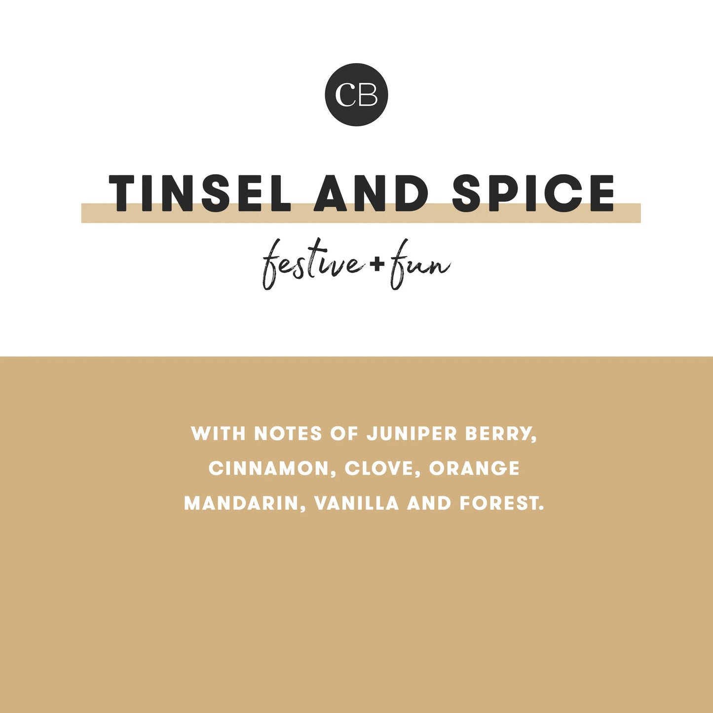 19oz Glimmer Signature Tinsel & Spice Candle