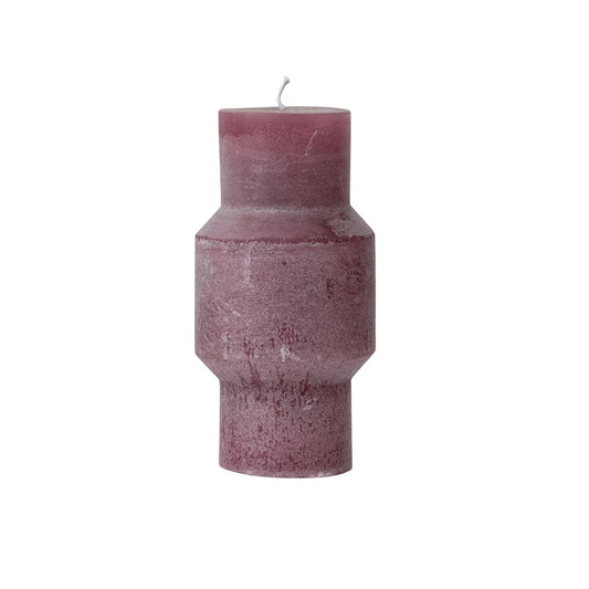 Unscented Totem Pillar Candle, Berry