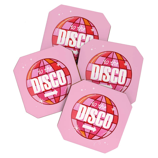 To The Disco Coaster set of 4