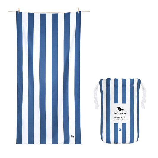 Cabana Beach Quick Dry Towel - Whitsunday Blue XL