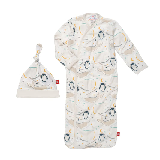 Wish You Whale Magnetic Gown + Hat (NB-3M)