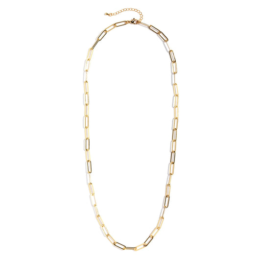 24" Large Link Chain, Gold