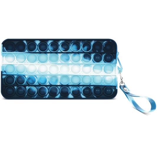 Blue Marble Popper Pencil Pouch