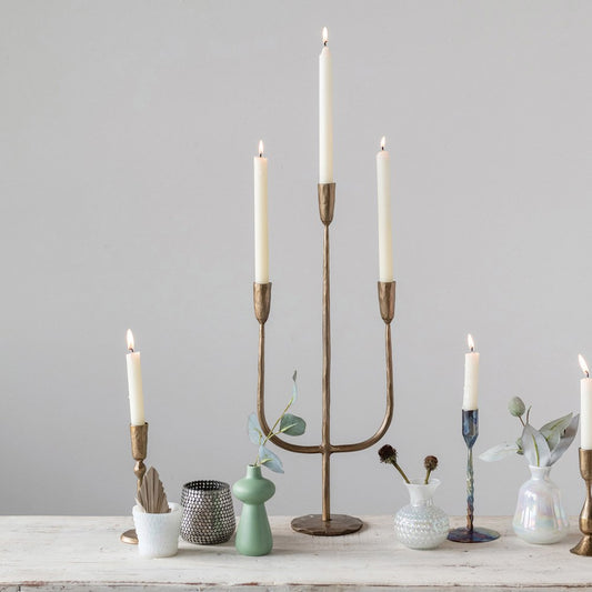 Hand Forged Metal Candelabra