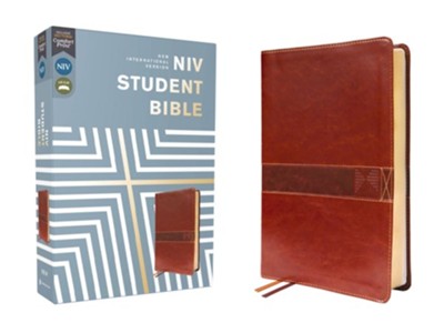 NIV Student Bible Soft Leather, Brown