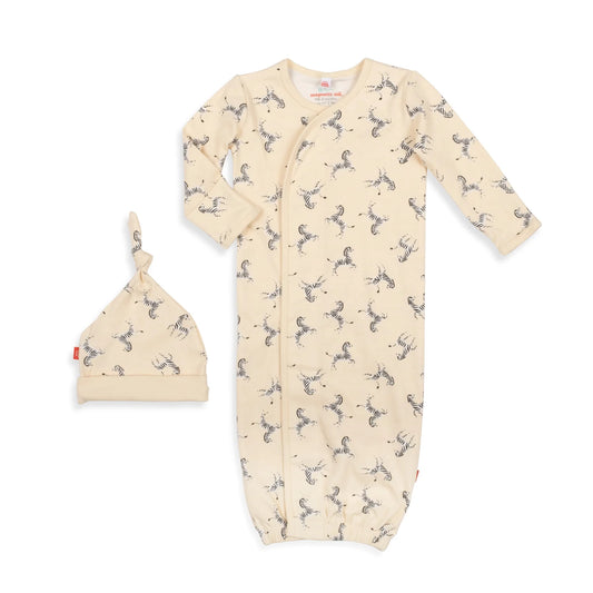 Game for Play Egret Gown + Hat NB-3M