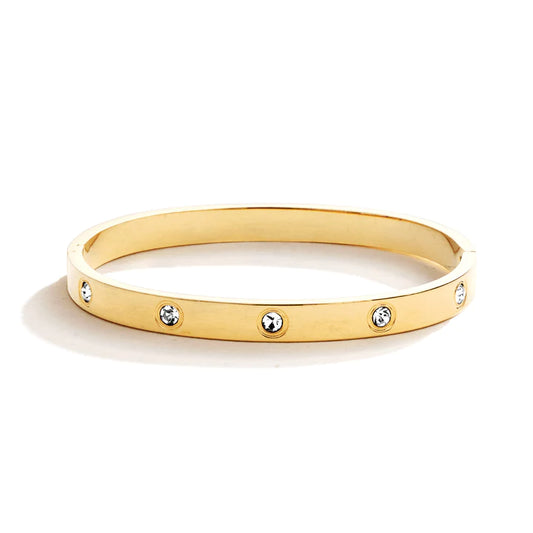 Bracelet CZ Hinged Bangle