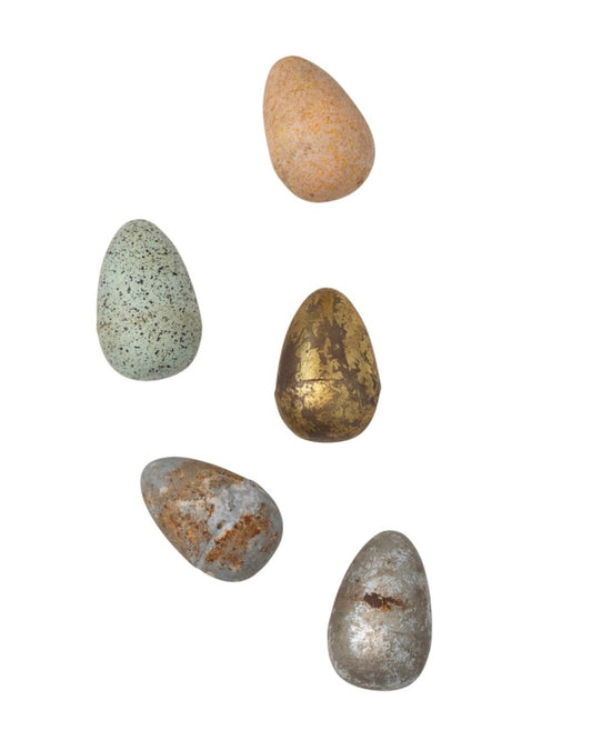 Hand Painted Metal Egg