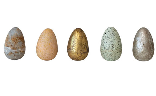 Hand Painted Metal Egg