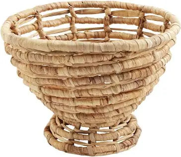 Hyacinth Woven Pedestal Bowl