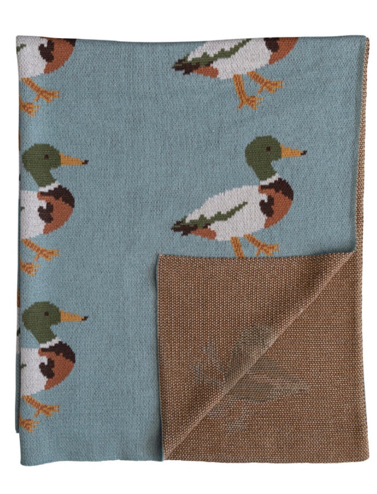 Cotton Knit Duck Baby Blanket