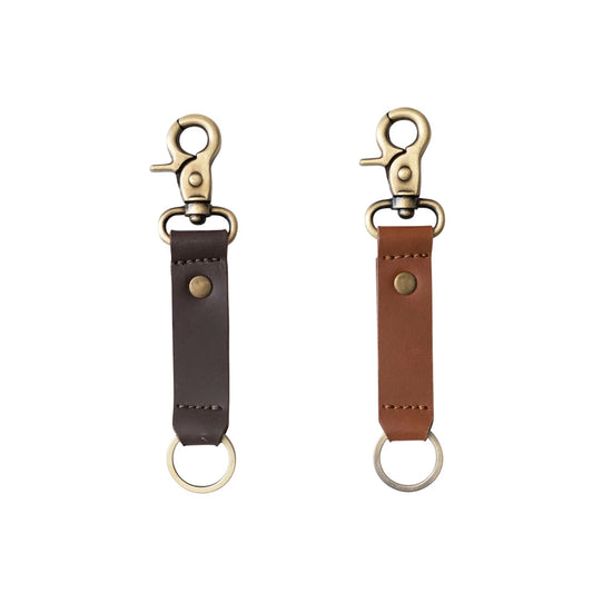 Leather & Metal Keychain