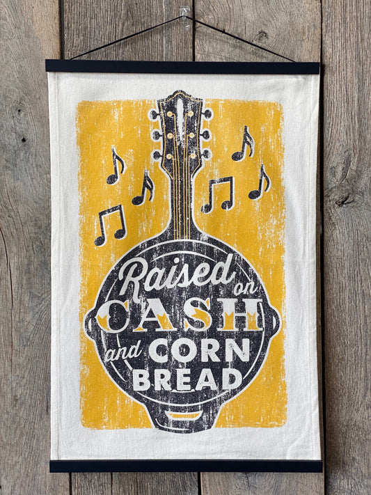 Raised on Cash and Cornbread Dish Towel