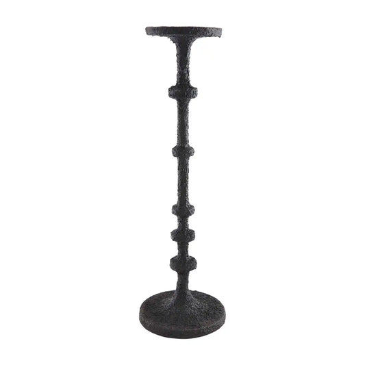 Medium Black Metal Candlestick