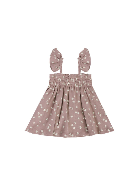 Smocked Jersey Dress Butterflies