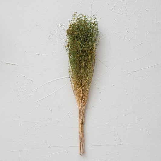 32" H Dried Natural Love Grass Bunch, Green & Yellow