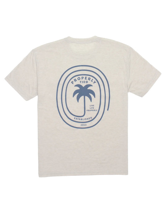 PT Portland Pocket Tee SS - Spiral Palm Natural